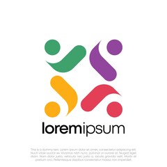 Global Community Logo Icon Elements Template. Community human Logo template vector. Community health care. Abstract Community logo. Human Resources Logo.