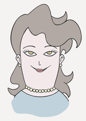 Woman cartoon illustration