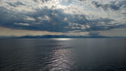 Clouds over the sea