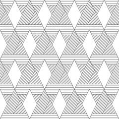 Geometric Triangles Pattern. Seamless Geometric Mountains Pattern. Vector.