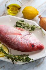 Whole Raw Red Snapper