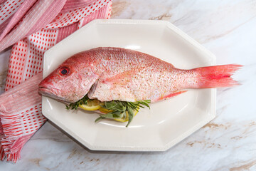 Whole Raw Red Snapper