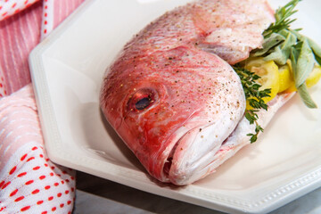 Whole Raw Red Snapper