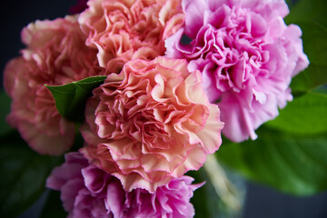 bouquet de fleur rose et orange