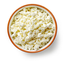 bowl of fresh cottage cheese
