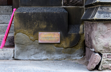 1936 Flood Plaque Fredericton New Brunswick