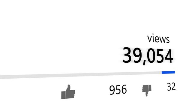 SOCIAL MEDIA VIEW COUNTER. INCREASING NETWORK PROGRESS