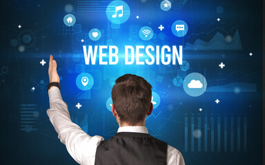 Rear view of a businessman