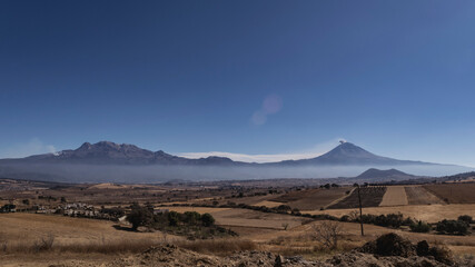 Paisajes majestuosos, paisajes naturales, fondos Iztaccíhuatl y Popocatépetl.
