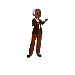 Isolated african american grandfather - Vector illustration design