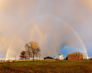 Rainbow over Officers' Square 