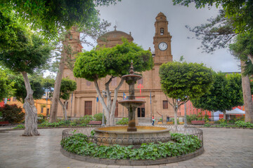 Parish church of apostle Santiago at Galdar, Gran Canaria, Spain