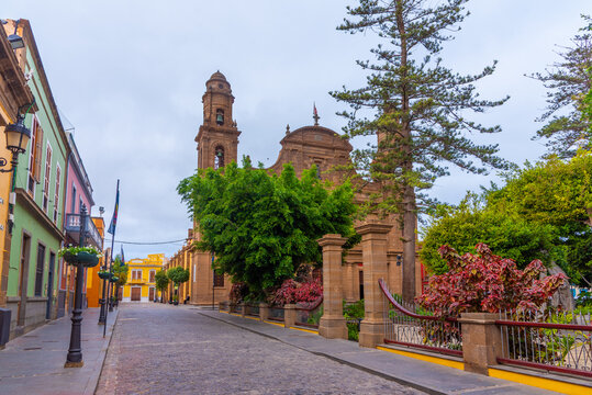 Parish church of apostle Santiago at Galdar, Gran Canaria, Spain