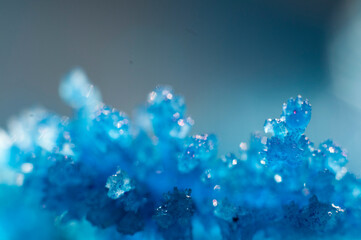 abstract blue background. macro photo crystal.place for text