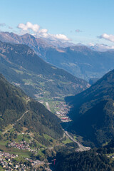 View from the Gotthard Pass in Switzerland