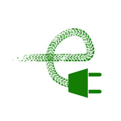 Fast charge logo .Vector Print Textured Tire Track . Design Element .Bike thread silhouette, Electric car icon .