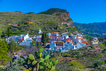 Landscape of Artenara village of Gran Canaria, Canary Islands, Spain