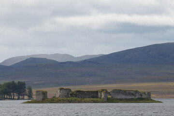 The derelict castle at Lochindorb