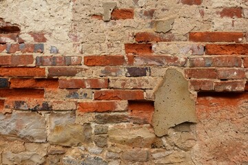 Alte Backsteinmauer