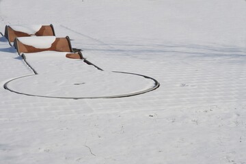 Minigolf im Schnee