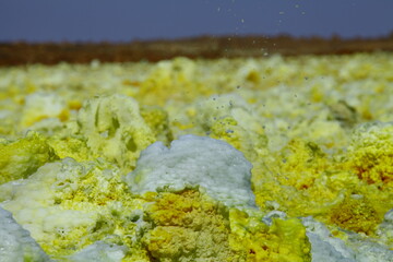Paysage volcanique de Dallol en Ethiopie