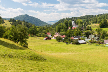 Fototapeta na wymiar landscape, mountain village