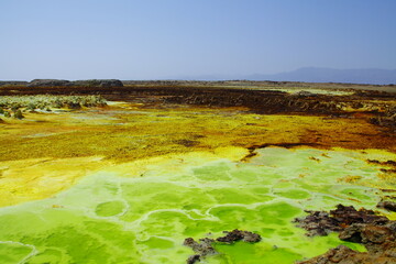 Paysage volcanique de Dallol en Ethiopie