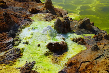 Paysage volcanique de Dallol en Ethiopie