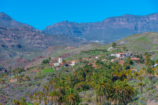 Barranco de Tirajana at Gran Canaria, Canary Islands, Spain