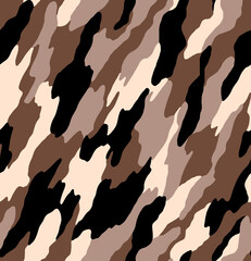 Seamless camouflage pattern, modern camouflage print.