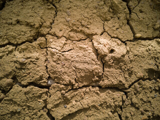 Background with wall texture made of mud