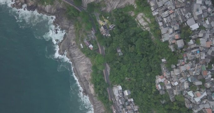 Rio de Janeiro Morro Vidigal Favela Brasil Drone Carioca