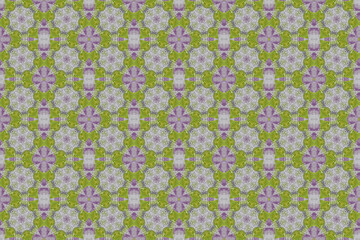 モザイク技法による幾何学的な模様のデザイン