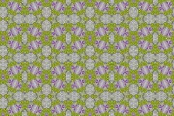 モザイク技法による幾何学的な模様のデザイン