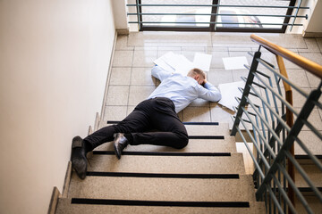 Slip Fall Accident. Fell Down
