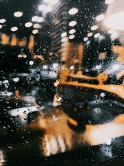 water drops on the window