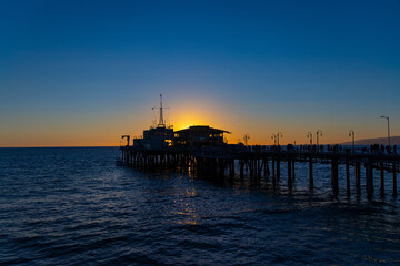 sunset at the pier