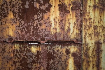 Background: Rusty and weathered metal texture 