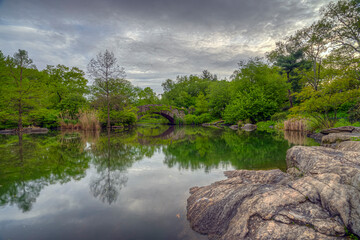 Gapstow Bridge in Central Park