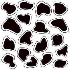 Animal print pattern on a white background.