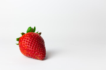 Strawberry on white background