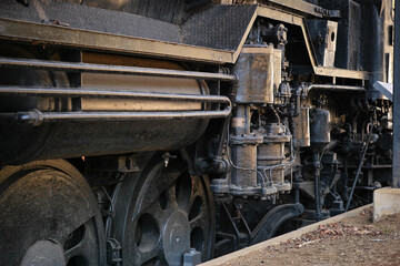 Fototapeta na wymiar 蒸気機関車の車輪