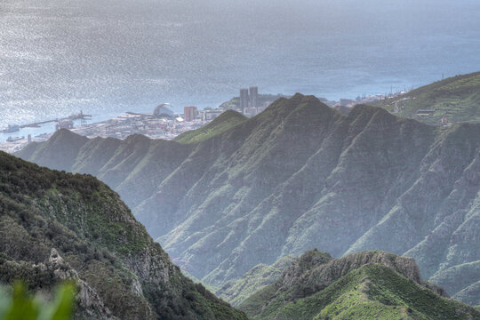 Aerial View Of Port Of Santa Cruz De Tenerife, Tenerife, Canary Islands, Spain