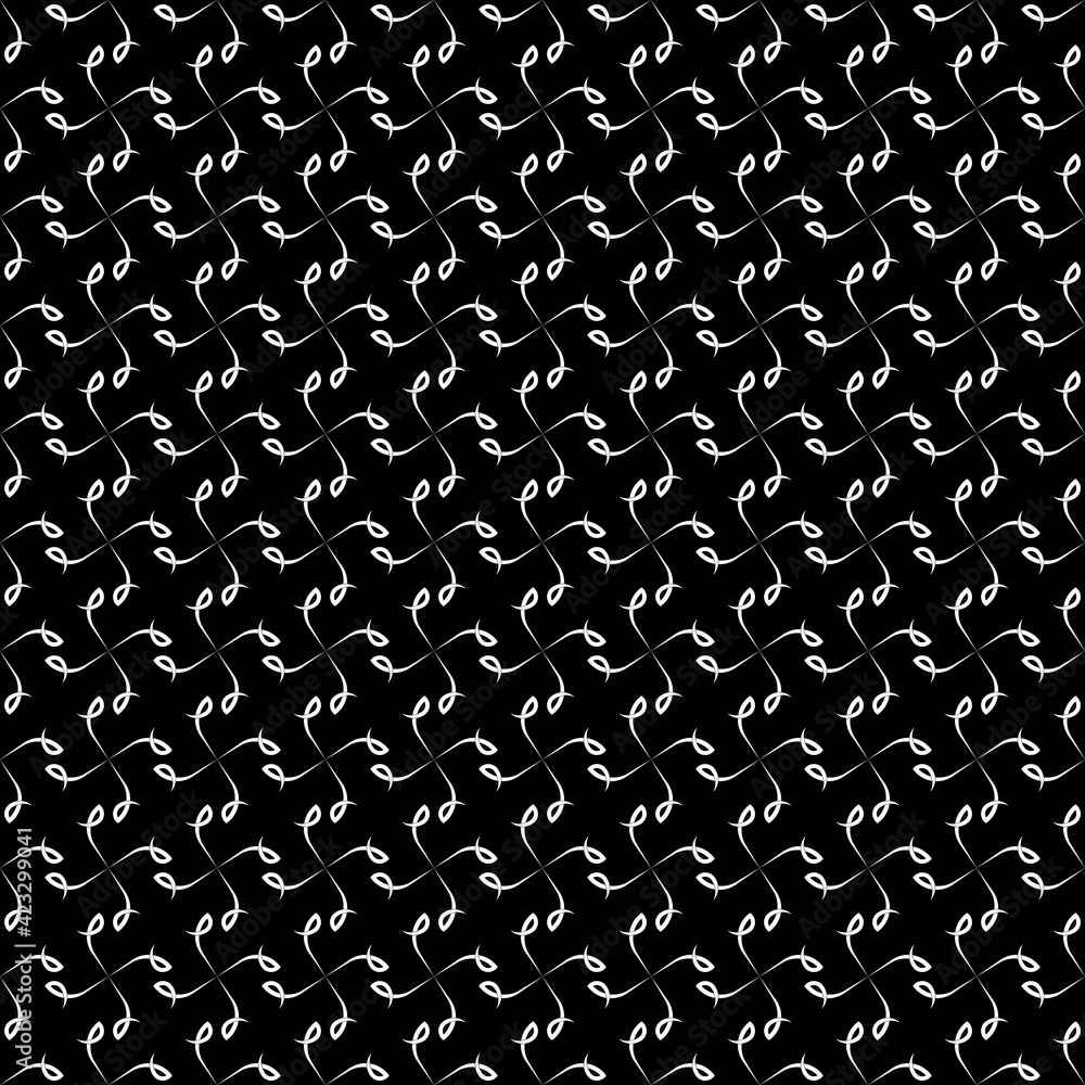 Poster abstract of diagonal tile pattern. design classic symbol white on black background. design print for