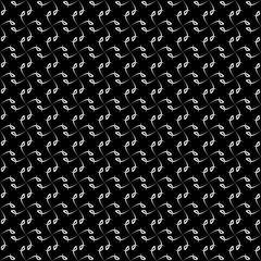 Abstract of diagonal tile pattern. Design classic symbol white on black background. Design print for illustration, texture, wallpaper, background.
