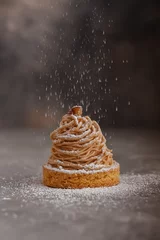 Fotobehang Mont Blanc Mont Blanc - modern French dessert
