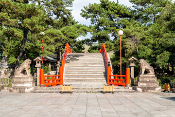 Taikobashi Bridge at the Sumiyoshi Grand Shrine in Osaka