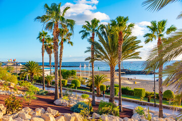 Playa de las Vistas at Tenerife, Canary islands, Spain © dudlajzov