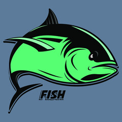  fish cartoon line art colorfull- illustration vector art
