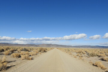 Fototapeta na wymiar Scenic Dobie Meadows Road in the Eastern Sierra Nevada Mountains, Mono County, California.